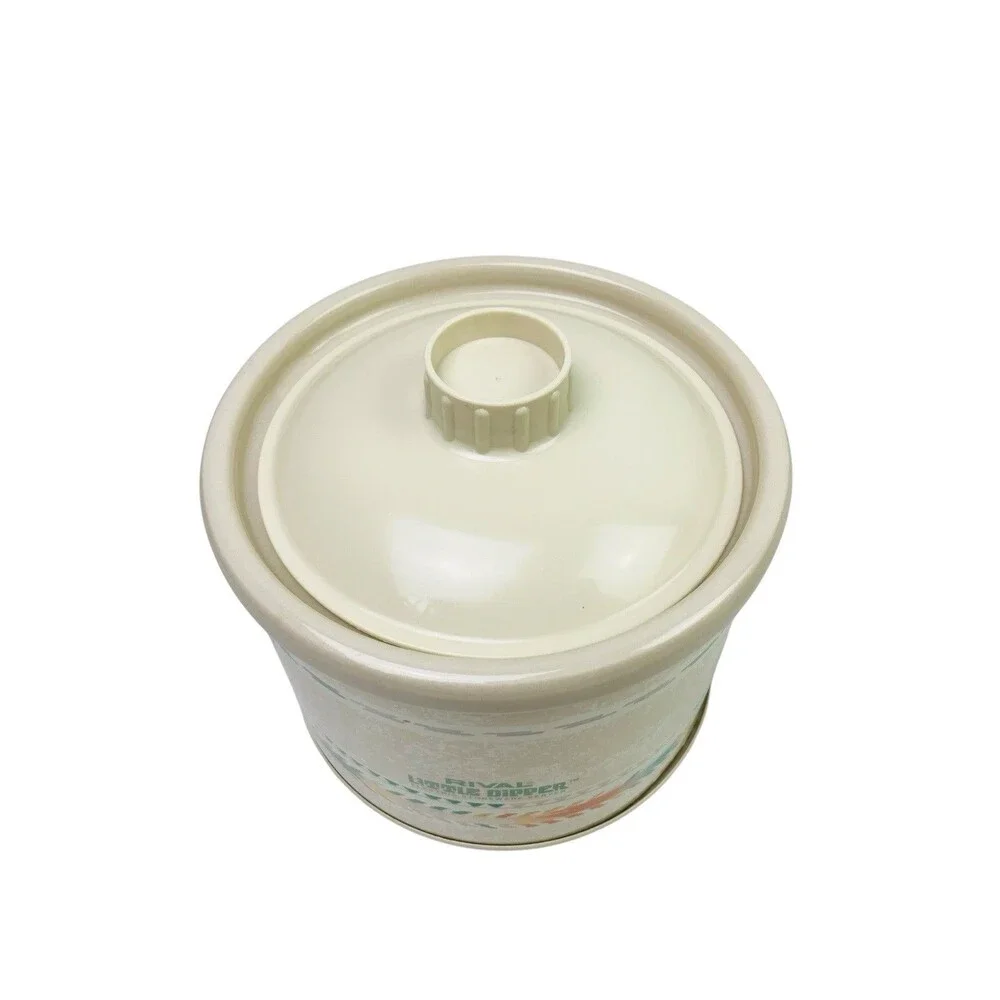 Rival Little Dipper Mini Crock Pot Model 3204 and Lid in Southwest Design